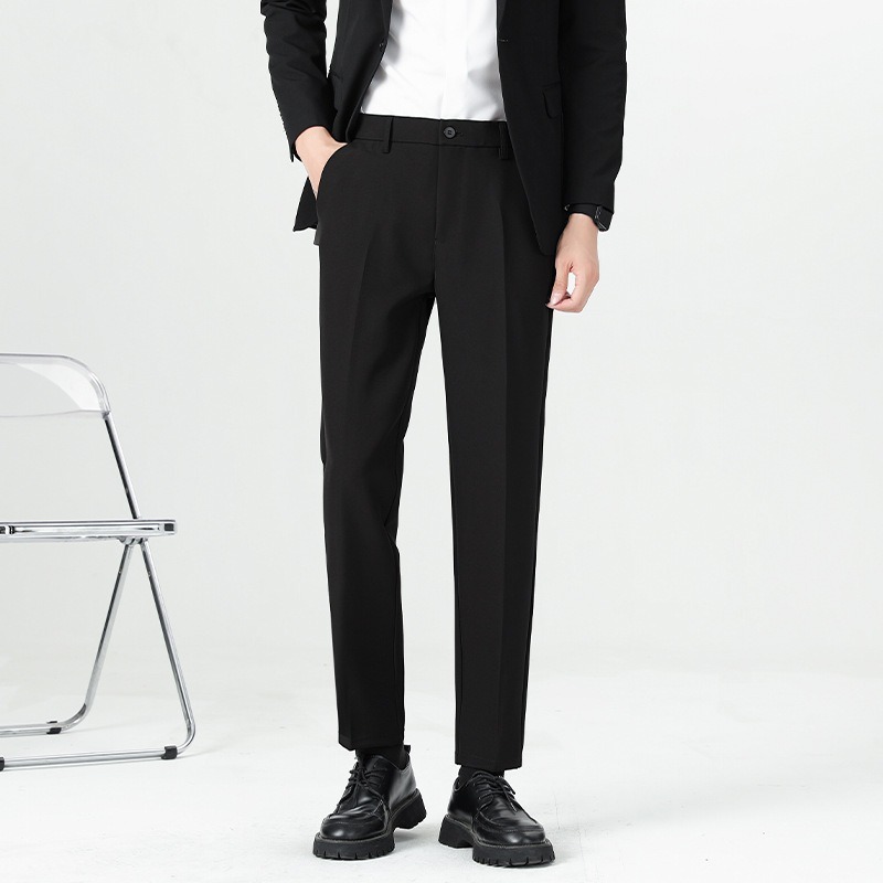 Quần Âu Nam Co Giãn Nhẹ Cạp Cao Suông Ống Đứng Quần Tây Âu Nam Chất Vải Tuyết Hàn Dày Dặn Không Nhăn | BigBuy360 - bigbuy360.vn