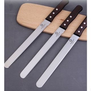 Dao cắt bánh mì, Dao cắt bánh bông lan GOODYES kích thước 43cm, lưỡi dao 30cm - cán 13cm.