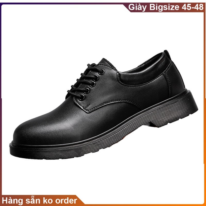 Giày da công sở big size, giày tây nam big size cỡ lớn 44 45 46 47 48 cho chân to