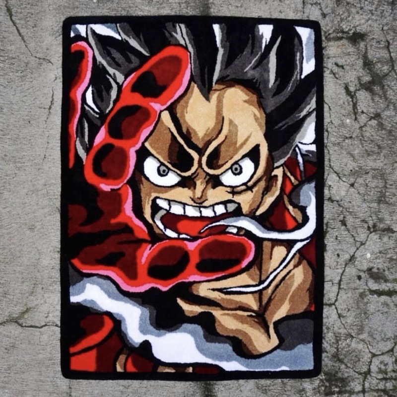Thảm luffy gear4 handmade siêu dày decor phòng siêu chất - luffy gear 4 rug