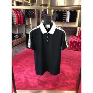 Áo polo GC nam hoạ tiết thêu viền vai logo siêu đẹp - Áo polo nam hàng siêu cao cấp chất liệu co giãn xịn xò thoáng mát