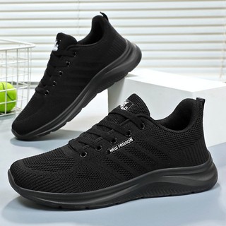   Ảnh Thật Giày Nam Sneaker Thể Thao - Giày chạy bộ giày tập 04 Màu  Đen- Đế Êm Chân 