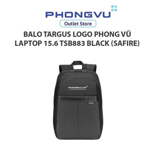 Balo Targus logo Phong Vũ laptop 15.6 TSB883 Black (Safire) (Quà tặng)
