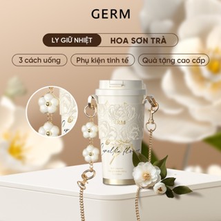 Ly Giữ Nhiệt GERM Hoa Sơn Trà 500ml - Inox 316 - Quà Tặng Sinh Nhật - Quà Tặng Cao Cấp - GE-23AW-B77