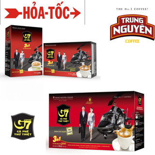   Sỉ - Combo  Cafe Sữa Hoà Tan G7 3in1 Hộp 18 Gói dài   Hộp 21 Gói Vuông - Trung Nguyên  Bao bì mới  