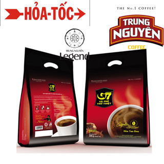 Cafe Đen G7 Hòa Tan không có đường và không có sữa loại Bịch 100 gói / gói 2g - Trung Nguyên