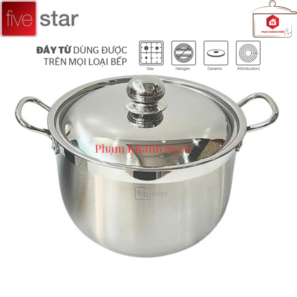Nồi Inox 3 Đáy Cao Cấp Fivestar Hàng Chính Hãng