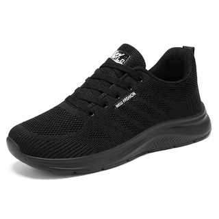 Giày sneaker nam full đenS04- Giày thể thao nam chạy bộ, tập thể dục thể thao