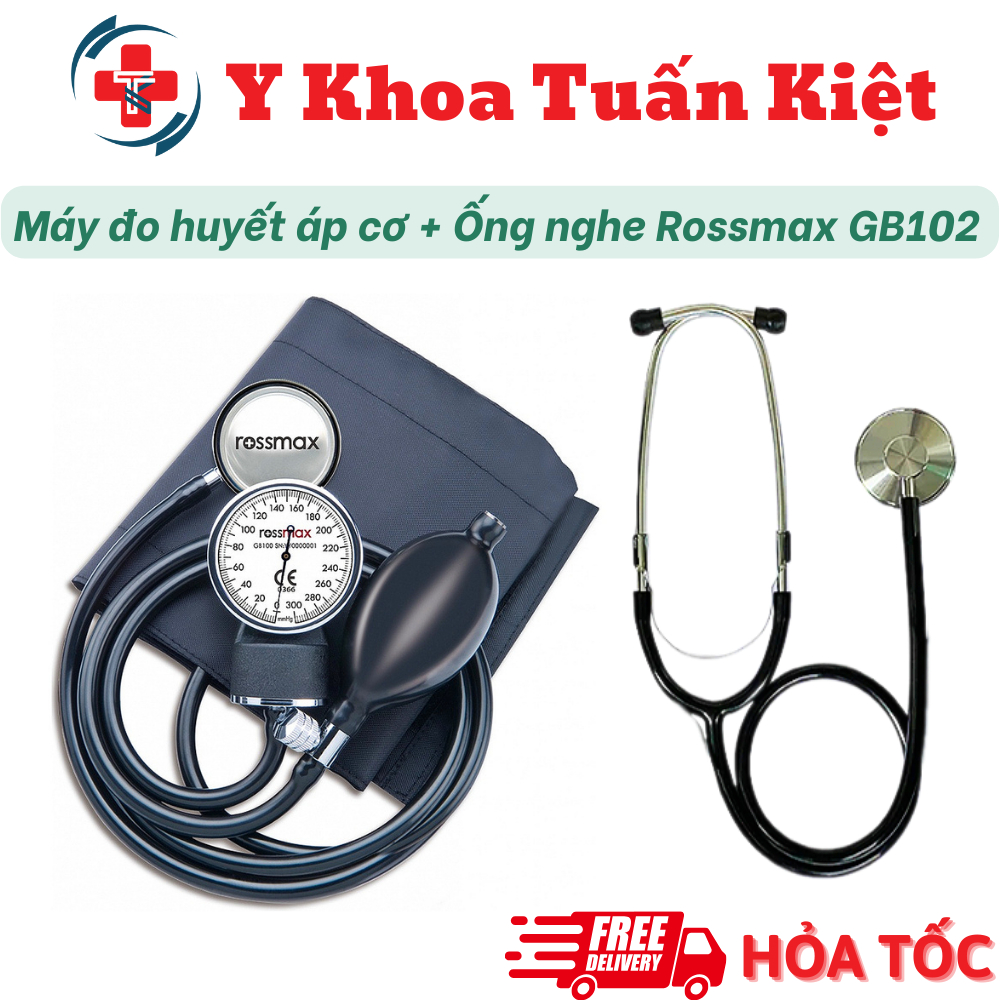 ✅ Máy đo huyết áp cơ + Ống nghe Rossmax GB102