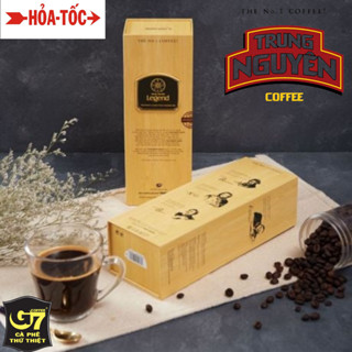  Cafe Chồn Legend Trung Nguyên Cao Cấp Loại Hộp Gỗ 225 gr cà phê 