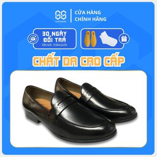 Giày tây nam, giày lười nam da bò cao cấp, đế cao su non đi rất êm, tăng chiều cao 5 cm, bảo hành 12 tháng