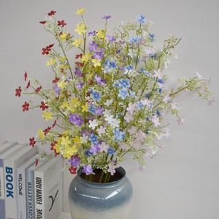 Hoa Nhất Chi Mai Cành Cao 60cm, 9 Chùm Hoa Decor Trang Trí Nhà Cửa, Cắm Lọ Hoa Để Bàn