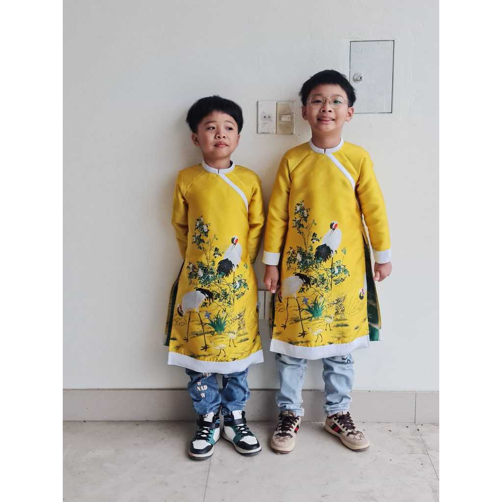 Rập giấy A0 áo dài bé trai mã AD37