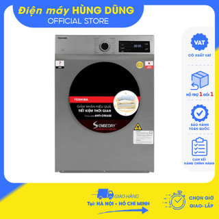    FREESHIP HN +HCM+ ĐN   Máy sấy thông hơi 7 kg Toshiba TD-H80SEV SK  Ghi  TD-H80SEV WK  Trắng - Bảo hành 24 tháng 