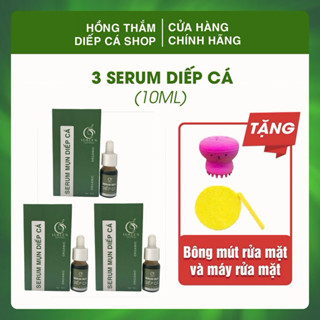   HCM -SỈ 3LỌ SERUM DIẾP CÁ HỖ TRỢ GIẢM MỤN GIẢM THÂM DÀNH CHO DA DẦU VÀ DA NHẠY CẢM 