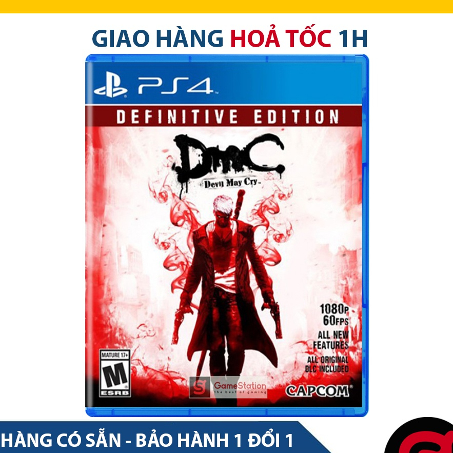 Đĩa Game PS4: Devil May Cry Definitive Edition - Hệ EU