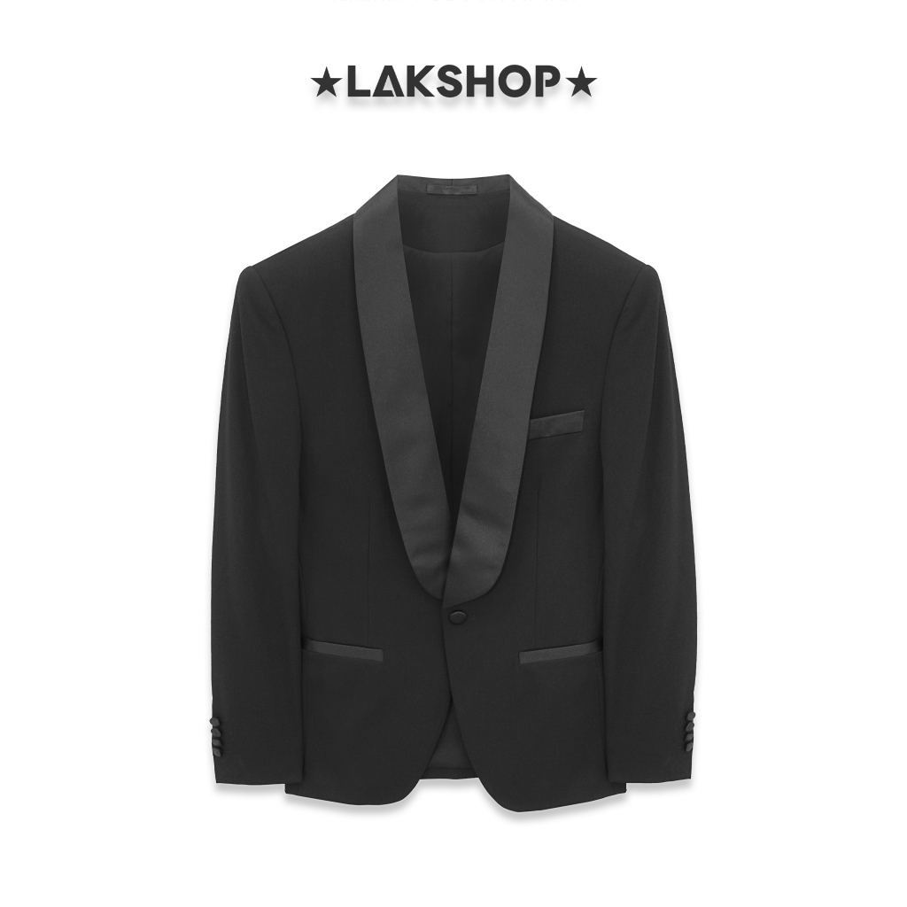 LAK SHOP Áo 2 Black Tuxedo Shawl Collar Blazer