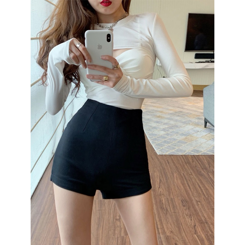 Quần Sooc Ido Cạp Cao Khoá Sau Chất Umi Co Dãn Ôm Dáng | BigBuy360 - bigbuy360.vn