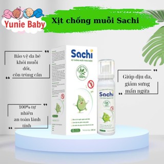  Xịt chống muỗi SACHI xịt muỗi thảo dược an toàn lành tính Chai 100ml 