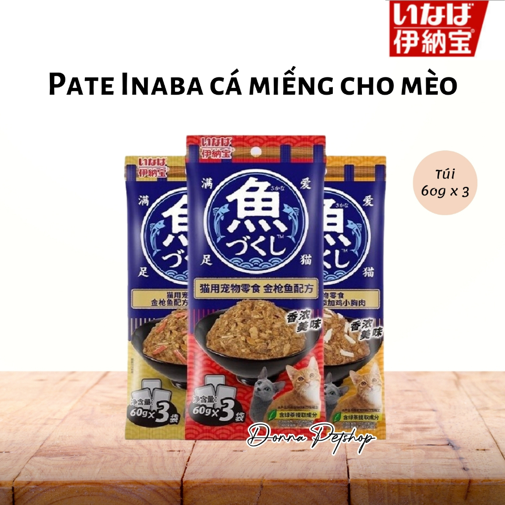 PATE CIAO CÁ NGỪ TOPPING ỨC GÀ THANH CUA CHO MÈO GÓI 60g * 3