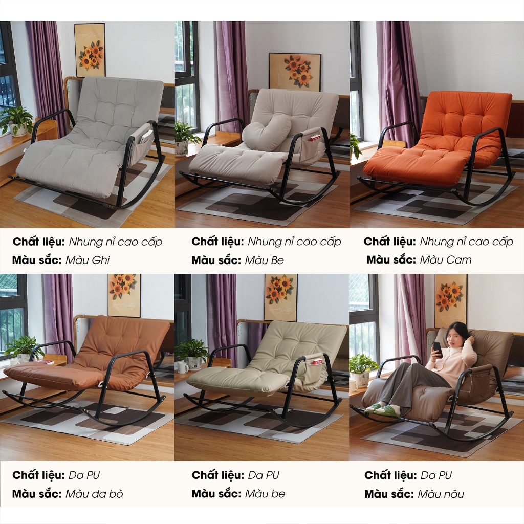 Ghế Bập Bênh Minh Phát 5 nấc điều chỉnh, ghế thư giãn, ghế đọc sách, Minh Phát Furniture | BigBuy360 - bigbuy360.vn