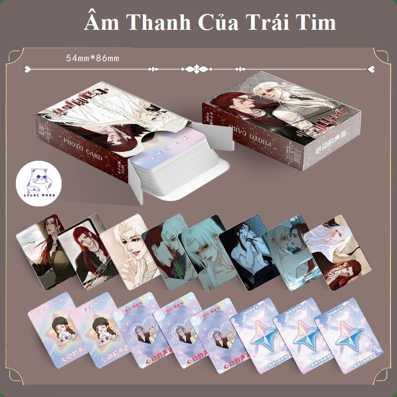sẵn/new (2) Hộp 55 card Âm Thanh Của Trái Tim Lomo Lomocard bo góc Manhua BL card laser