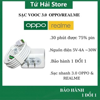 Bộ Sạc Nhanh VOOC 3.0 - 5A - OPPO/REALME F11/F11 Pro/ Reno2\2f... Realme3/5/Pro - Bảo Hành 6 Tháng