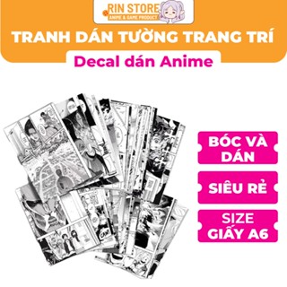 [Manga] 100 Tờ Decal Poster Dán Tường Manga Anime Dandadan, One Piece, Naruto Tiện Lợi Cao Cấp