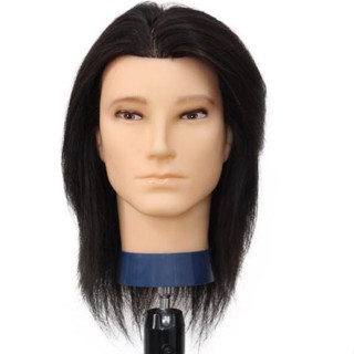  Đầu manocanh nam học tóc tóc thật 99% đầu ma nơ canh nam tóc thật cho học viên thợ tóc. 