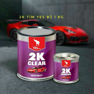 [HÀNG MỚI - CHẤT LƯỢNG MỚI] SƠN PHỦ BÓNG 2K YES TÍM 2 Thành Phần ( ĐỘ BÓNG CAO, BỀN, BÁM DÍNH TỐT )