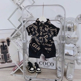 Áo sơ mi lụa 3D hàng cộc tay cho bé trai ( hàng xả 🔆)