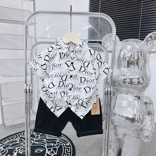 Áo sơ mi lụa 3D hàng cộc tay cho bé trai ( hàng xả 🔆)