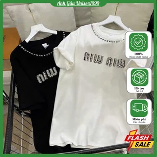 Áo Thun Mùa Hè ĐÍnh Đá Min Min Cao Cấp Quý Tộc