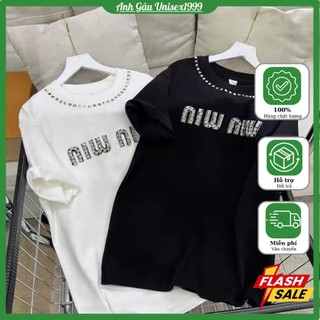 Áo Thun Mùa Hè ĐÍnh Đá Min Min Cao Cấp Quý Tộc