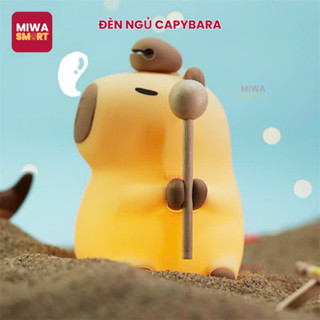 Đèn Ngủ Capybara cảm Ứng 7 Màu Cute Silicon Tích Điện 11 H Hẹn Giờ Tắt Đèn Sau 30 Phút Điều Chỉnh Độ Sáng Decor Quà Tặng