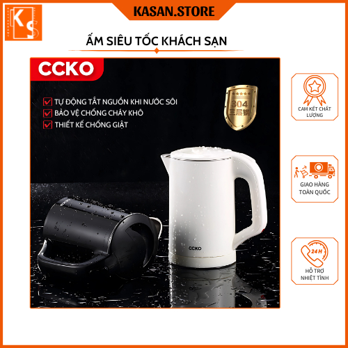 Ấm Đun Nước Siêu Tốc Mini 0.5L Inox 304 CCKO