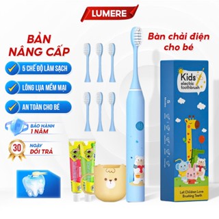 Bàn Chải Điện Cho Bé 5 Chế Độ Đa Năng Cao Cấp Lông Siêu Mềm Mịn Bàn Chải Đánh Răng Cho Bé Tự Động Làm Trắng Răng