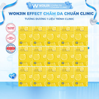 HỘP 15 Mặt Nạ Giúp Dưỡng Sáng Và Hỗ Trợ Căng Bóng WonJin Effect Healance Flash Glow Mask 30g   B5  