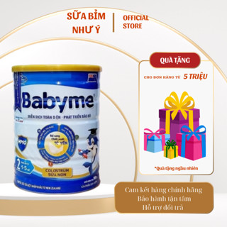 Sữa Babyme Gold, Grow, Số 1, Số 2 900g - Dinh Dưỡng Toàn Diện, Tăng Chiều Cao, Hỗ Trợ Miễn Dịch Cho Bé Từ 0 Đến 9 Tuổi