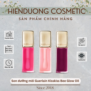 Son dưỡng môi Guerlain Kisskiss Bee Glow Oil (Bill Duty) | Dạng dầu dưỡng giúp môi mềm mướt, căng mọng