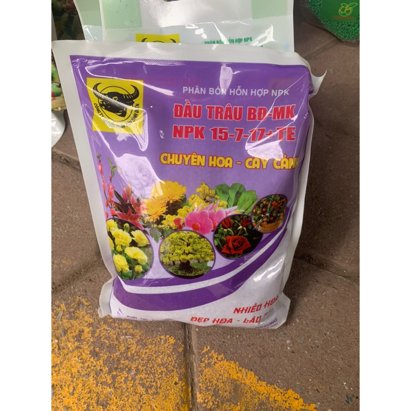 Phân đầu trâu MK15-7-17+TE chuyên cho hoa và cây cảnh