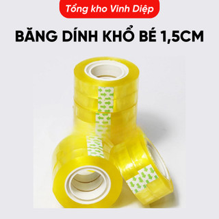  Băng dính văn phòng băng keo thủ công nhỏ khổ 1cm 1.5cm 