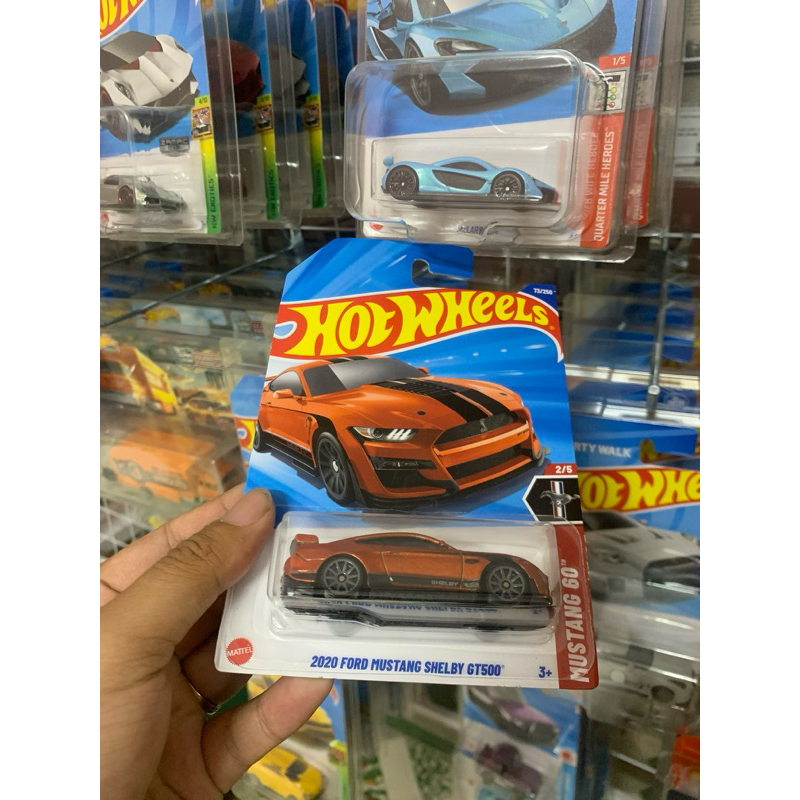 Xe Mô Hình Hot Wheels 2020 FORD MUSTANG SHELBY GT500 nứt blis