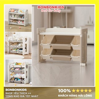 Kệ để đồ chơi Newber gấu Tủ để đồ chơi cho bé màu trắng kệ tủ đồ chơi trẻ em cao cấp