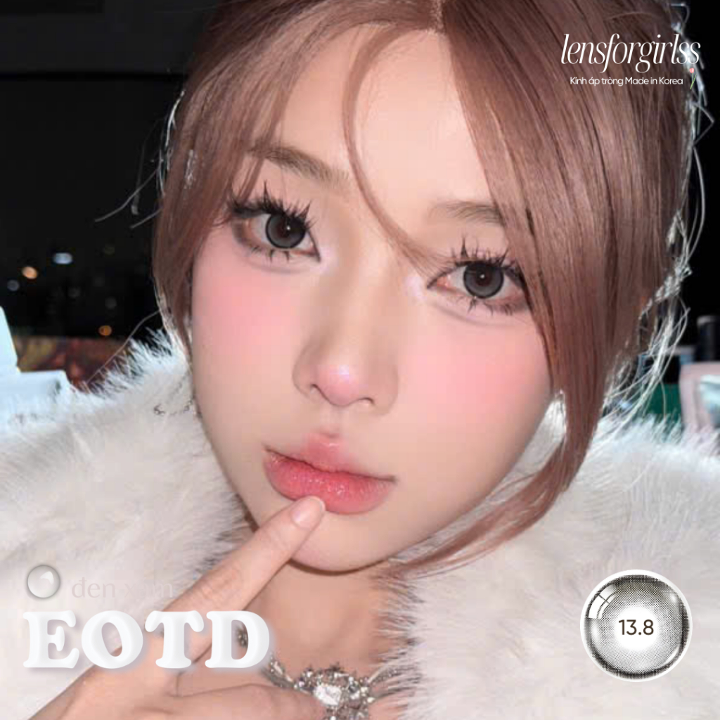 (OLENS) Kính áp tròng sz GIÃN TRÒNG hiệu ứng filter EOTD GRAY chính hãng KOREA | LENSFORGIRLSS | BigBuy360 - bigbuy360.vn