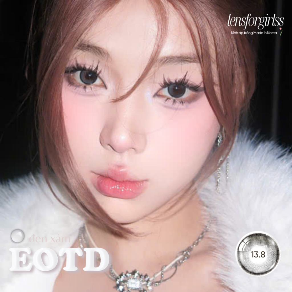 (OLENS) Kính áp tròng sz GIÃN TRÒNG hiệu ứng filter EOTD GRAY chính hãng KOREA | LENSFORGIRLSS | BigBuy360 - bigbuy360.vn