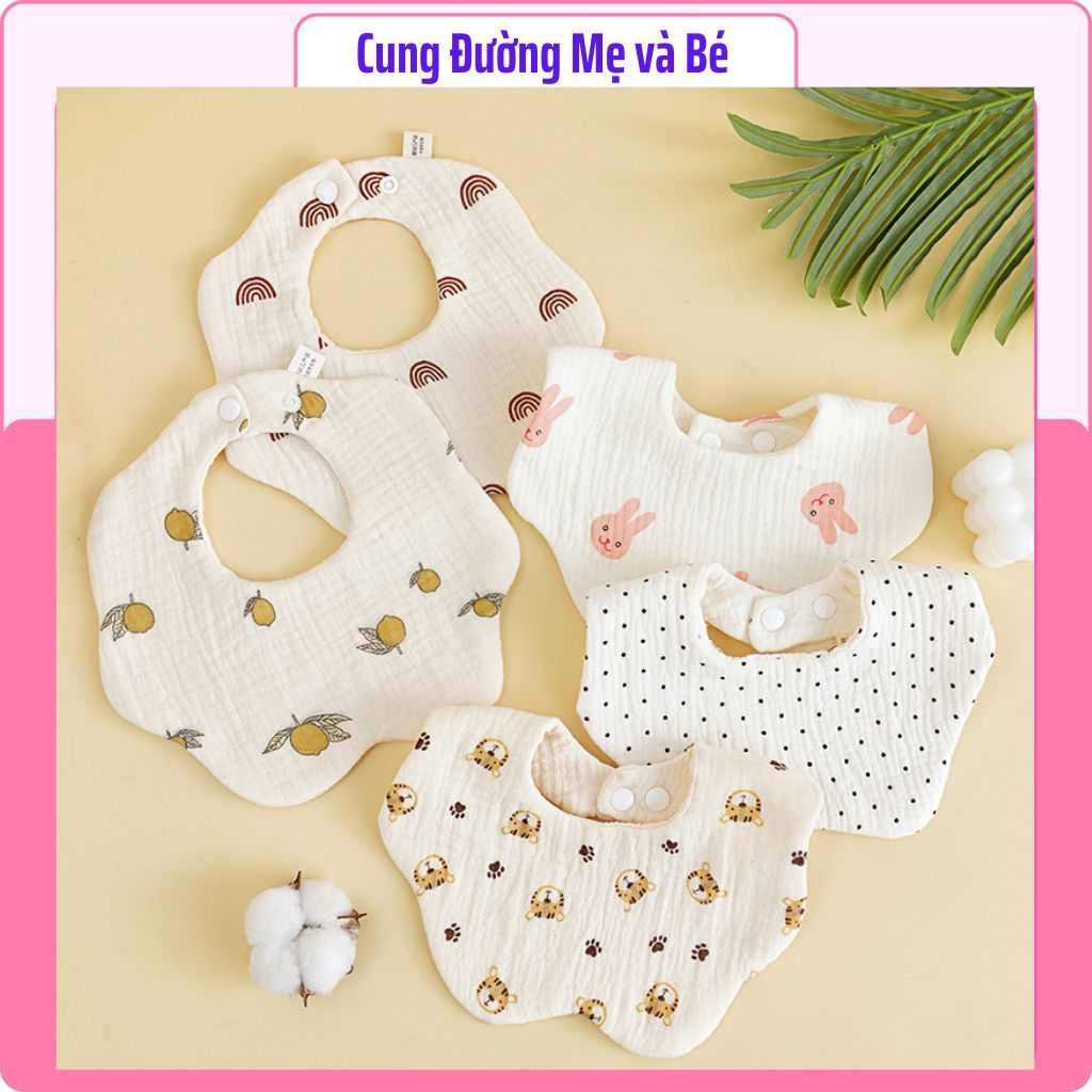 Yếm Ăn Dặm Cho Bé - Chống Thấm Nước, Mềm Mại, Xoay 360 Độ ( MB03)