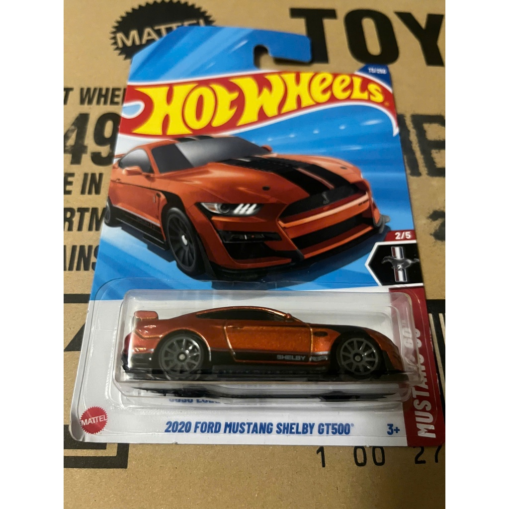 LeHuong Diecast - Xe Hot Wheels 2020 Ford Mustang Shelby GT500 (Màu Cam)
