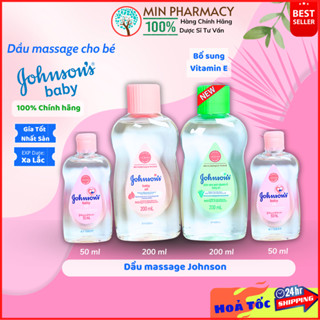 Dầu Massage Và Dưỡng Ẩm Cho Bé Johnson's Baby Oil 200ml - Minpharmacy