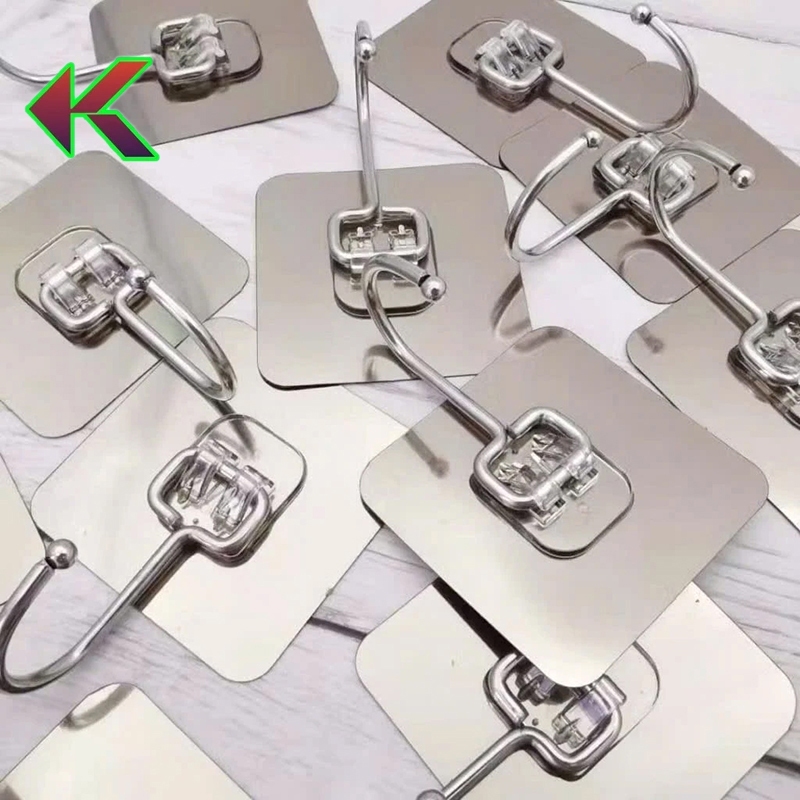 Combo Móc Dán Tường Chịu Lực INOX 304, Chắc Chắn Chịu Tải Trọng Đến 10kg